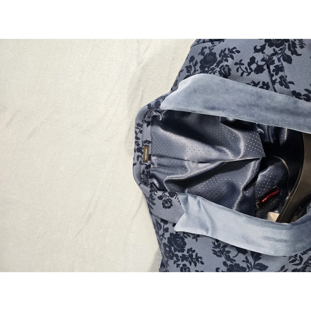 NWT J Ferrar Stretch Slim Fit Blue Floral Suit Tuxedo Evening Formal 38 REG $168